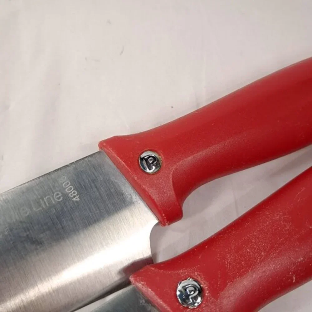 Pirge‎ Pure Line knife set 3 red made in Turkey Paring 48001 Carving Meat 48003